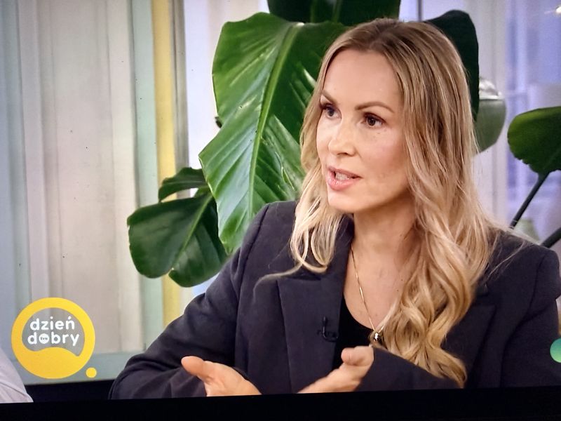 Sylwia Sitkowska w studiu programu „Dzień dobry TVN”